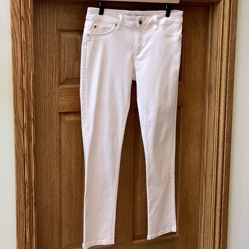 DL1961 pale pink, Angel mid-rise skinny ankle jeans with stretch, women’s sz 30 - Picture 3 of 16
